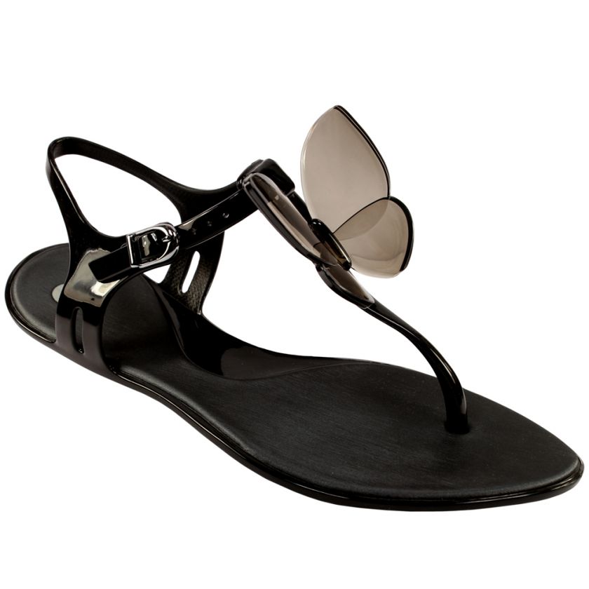 WOMENS NEW MEL BY MELISSA CACAO BUTTERFLY SANDALS 3 8  