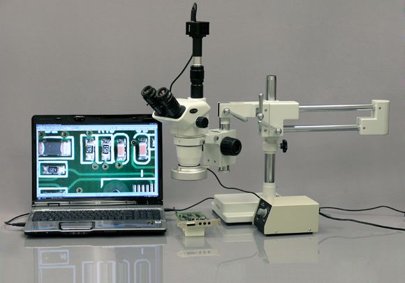 2X 180X BOOM STEREO MICROSCOPE, 80 LED RING + 5M CAMERA 013964564723 