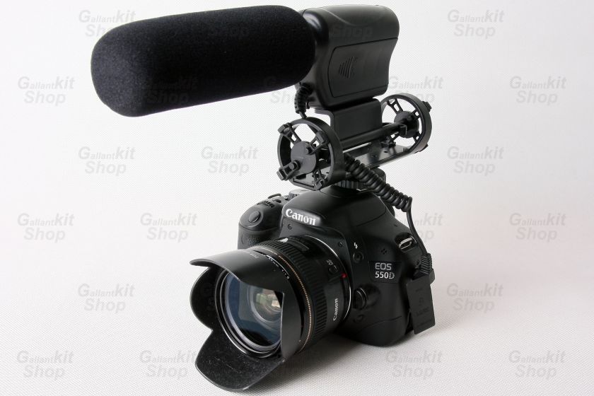   Microphone with Shockmount for DV, DSLR Canon 5D MKII 600D t3i  