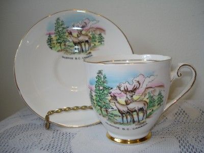 Royal Consort Bone China Caribou McBride B.C. Cup & Saucer  