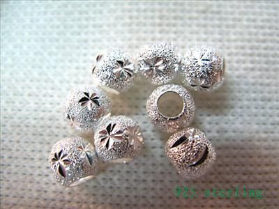 20 x 925 Sterling Silver Stopper Spacer Bead 4mm SMG48  