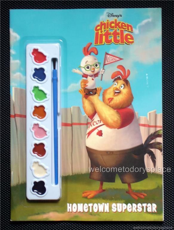 Chicken Little Hometown Superstar Coloring Paint Book  