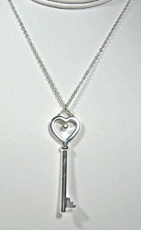 Skeleton Key Charm Pendant with Chain Necklace   New  