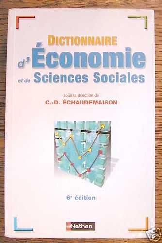 DICTIONNAIRE DECONOMIE ET DE SCIENCES SOCIALES Nathan  