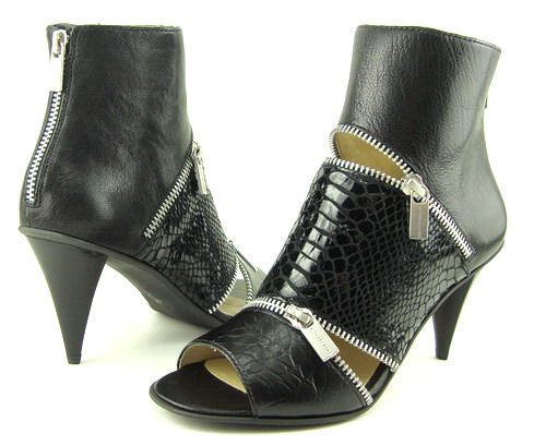 MICHAEL MICHAEL KORS DOWNTOWN Black Women Bootie 6.5  