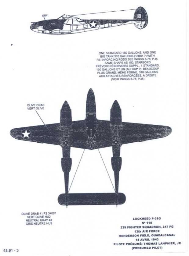 Colorado Decals 1/48 LOCKHEED P 38 F 5 LIGHTNING #1  