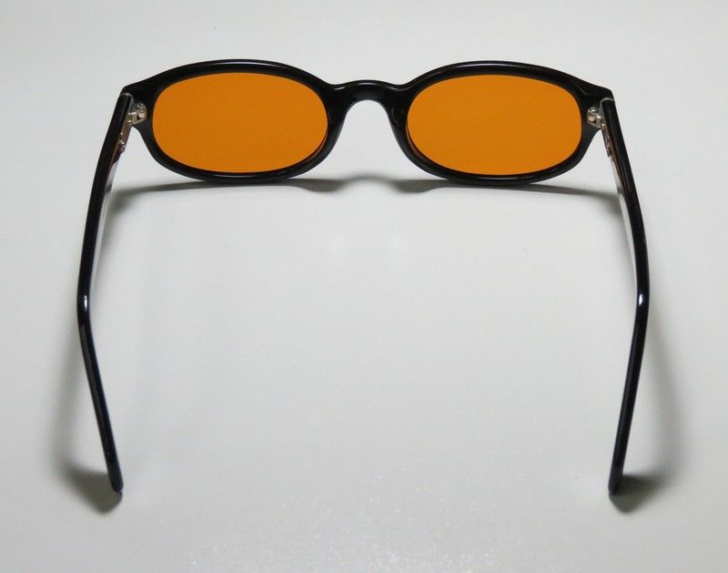 NEW CHROME HEARTS SHADOW CASTER 2 BLACK FRAME/TEMPLES ORANGE LENS 