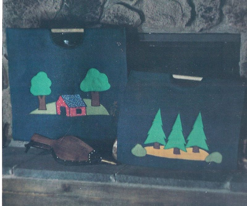 log carrier pattern CONNIES CHICKEN COUP 1980 VINTAGE  