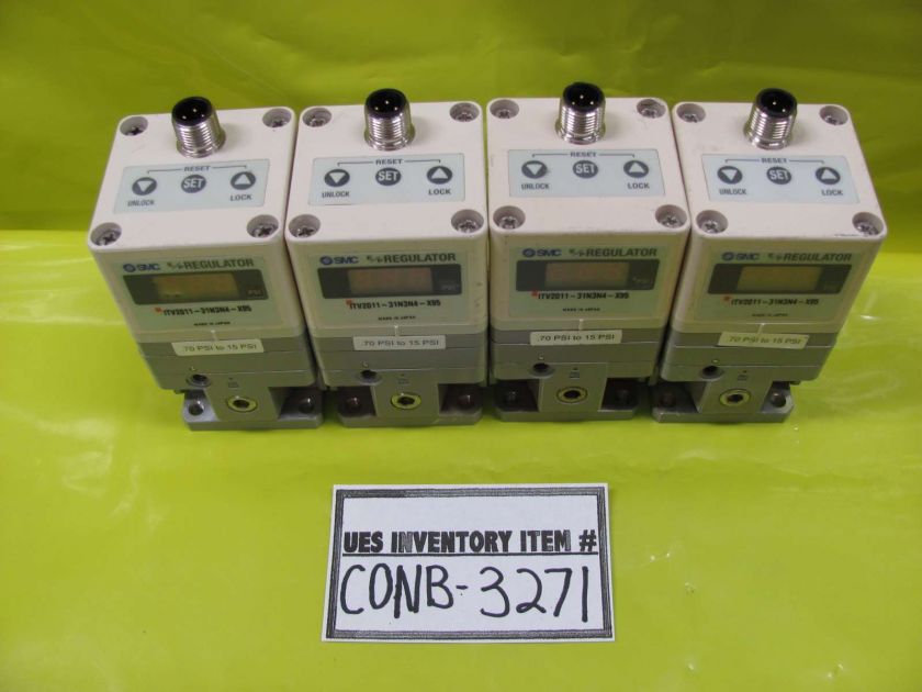 SMC E/P Regulator ITV2011 31N3N4 X95 Lot of (4) Working  