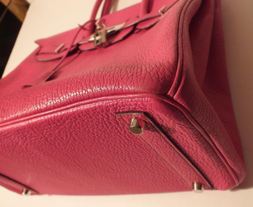   Birkin Pink Fuchsia Chevre de Coromandel Pal Hardware Authentic  