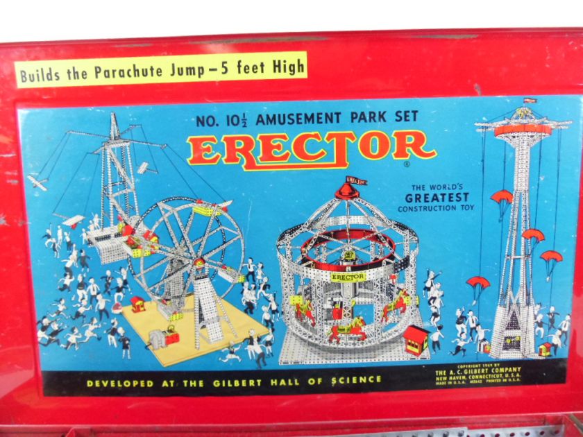 Vintage AC Gilbert No.10 1/2 Amusement Park Erector Set  