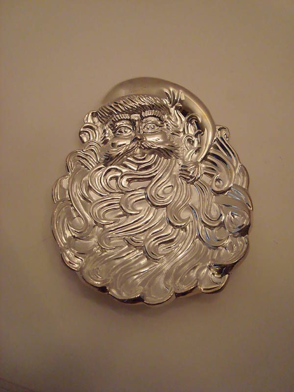 Silverplate Santa Candy Dish by International Silver Co  