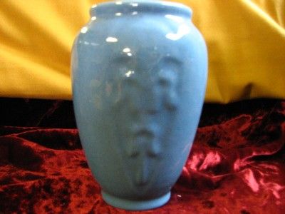 VINTAGE 1923 BLUE ROOKWOOD VASE RARE 2123 EMBOSSED  