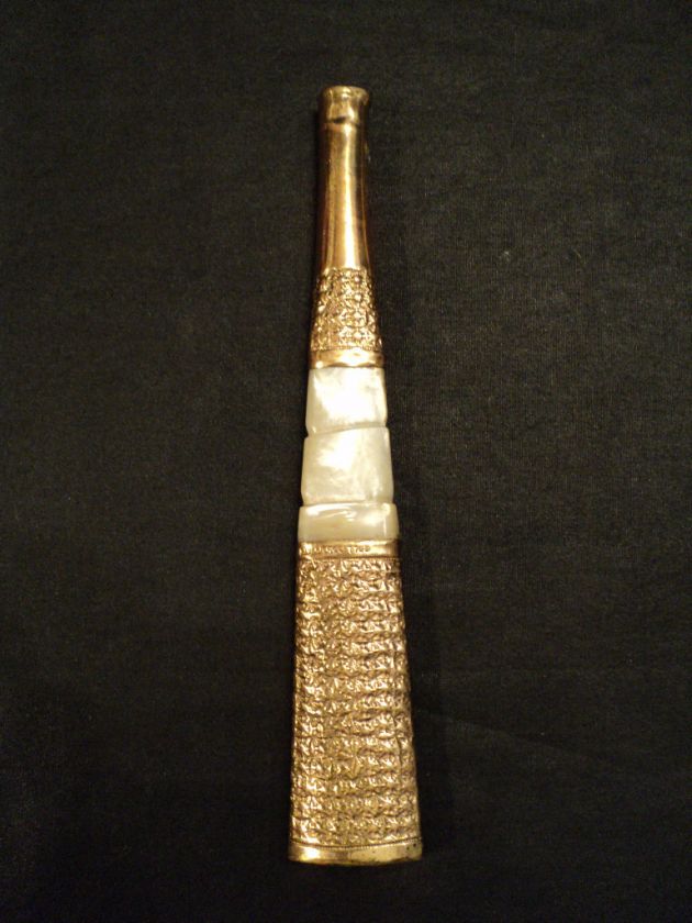UNUSUAL VICTORIAN ROLLED GOLD PLATE UMBRELLA HANDLE  