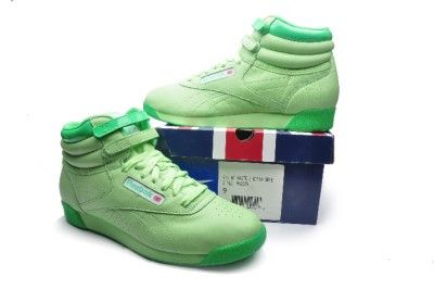 Reebok Womens Shoes Freestyle HI 2 952039 Delta Green  