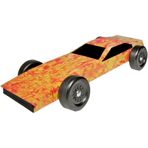 Pinewood Derby Car Fire Starter Body Skin  