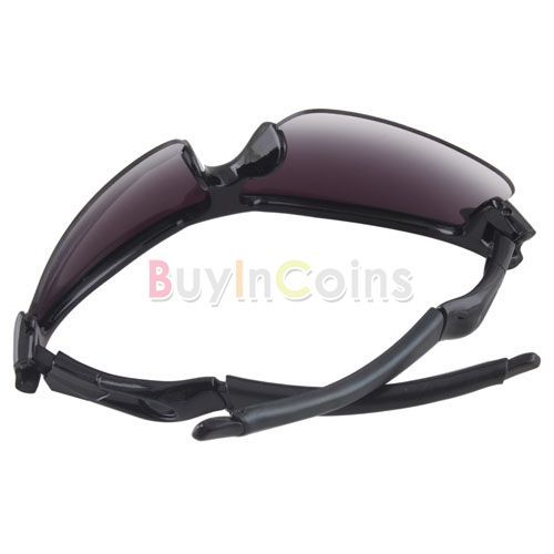  Rimmed PC Plastic Gray Film Tinted Lens Sports Sunglasses #2  