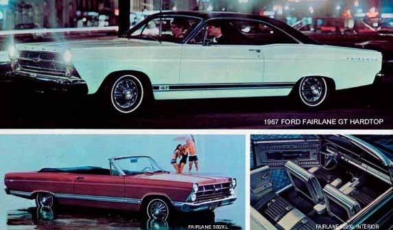 1967 FORD FAIRLANE GT HARDTOP AND 500/XL CONVERTIBLE  