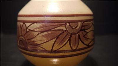 LEGRAS French Art Deco Modernist Enamelled Vase c1920  