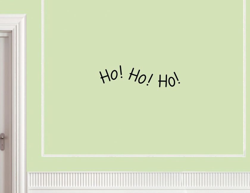 Christmas Vinyl wall decals Ho Ho Ho  