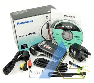 Panasonic HX WA10 HD Waterproof Dual Black Camcorder+6Gifts+1 Year 