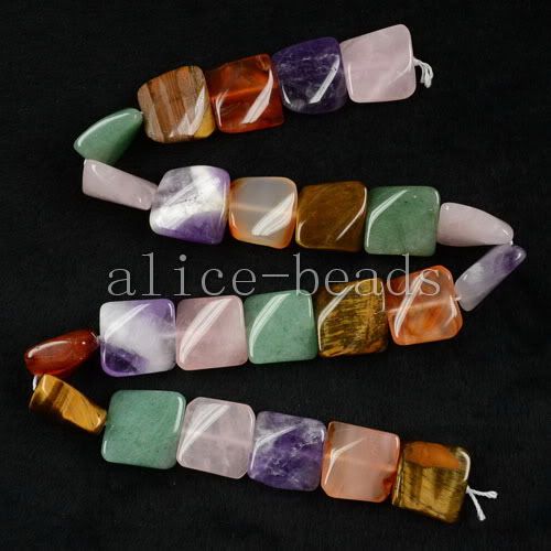 16mm Multi kind Stone Freeform Loose Bead 15.5 Y00823  