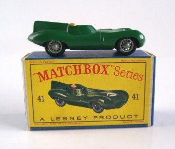 MATCHBOX LESNEY 41 JAGUAR RACING CAR, RARE,1962, MIB  