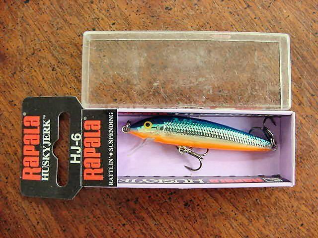 NIP 2 1/2 Rapala Husky Jerk HJ 6, Silver Blue  