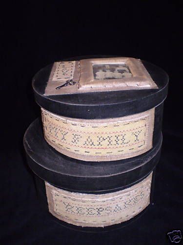 My Family Keepsakes Canister Set New Primitive  