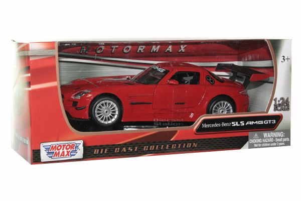 MERCEDES BENZ SLS AMG GT3 1/24 DIE CAST RED NEW  