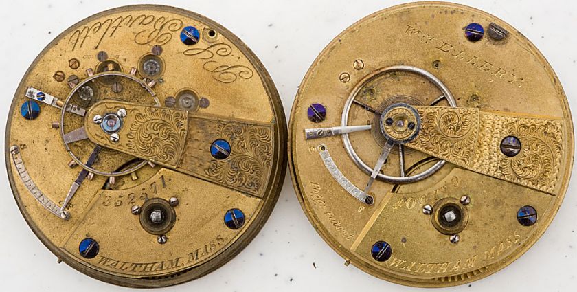   18S KEYWIND MOD 1857 POCKET WATCH MOVEMENTS GOOD STAFFS  