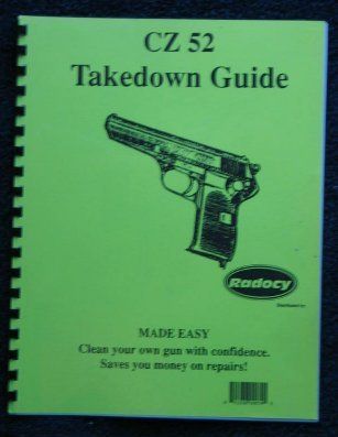 Czech CZ52 CZ 52 Pistol Takedown Assembly Guide Radocy  