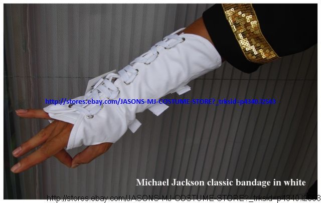 MICHAEL JACKSON WHITE ARMBRACE CAST BANDAGE  