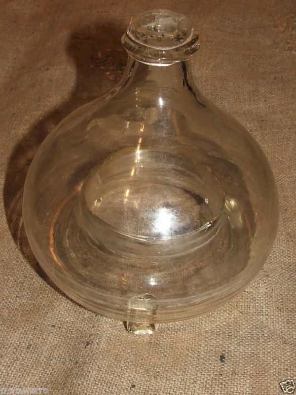 ANTIQUE pre 1900 BLOWN GLASS FLY TRAP  