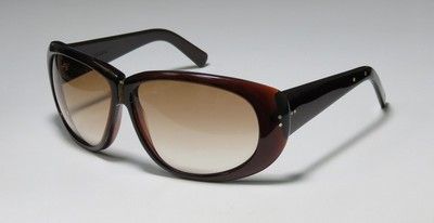   53 OLIVE FRAME/TEMPLES GRADIENT BROWN LENSES SUNGLASSES   