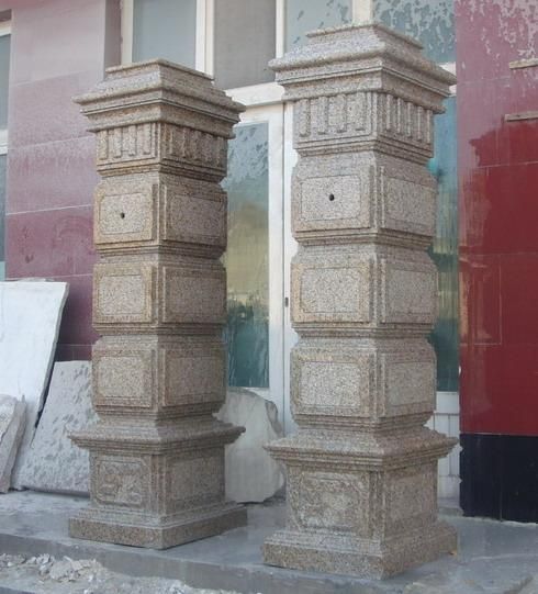 Granite Estate Gate Column Post  