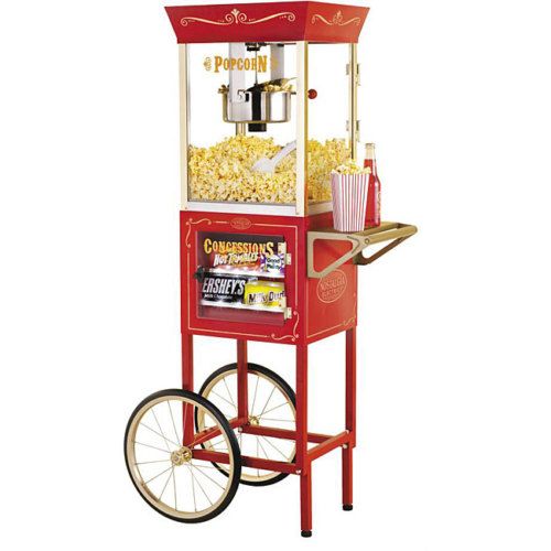 RETRO STYLE POPCORN CANDY CONCESSION STAND CART NEW  