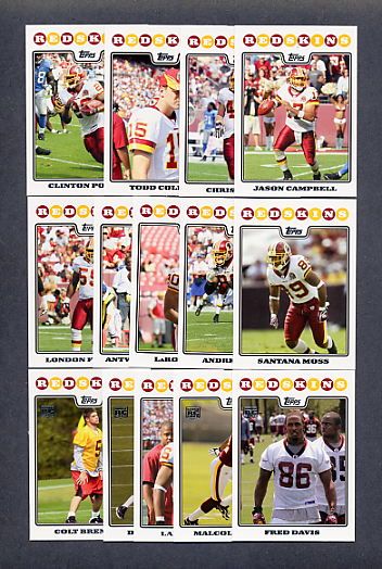 2003 2005 06 2008 Topps Complete Factory Football Set  