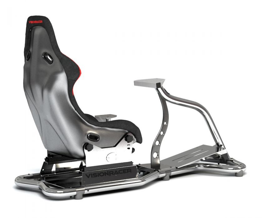 VisionRacer VR3 Racing Driving Simulator Rig Chrome Edition  