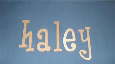 10 WOOD PERSONALIZED WALL LETTERS WOODEN NURSERY BABY  