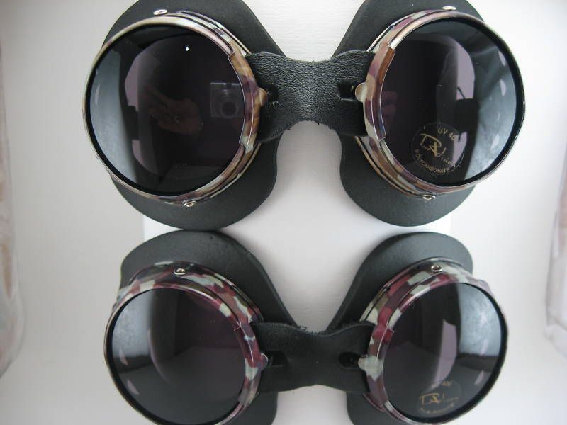 Goggles Aviator Glasses Biker Punk Cyber Rave paintball  