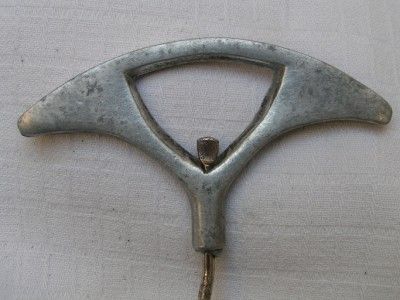 Vintage, Antique Aluminum Bottle Opener & Corkscrew  