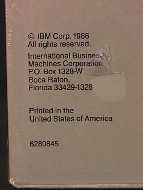 Vintage IBM Display Write 3 Ver 1.10   New Old Stock  