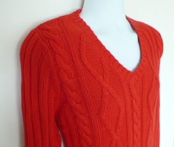 ZARA men red basic sport outwear sweater V neck jumper cardigan knit 