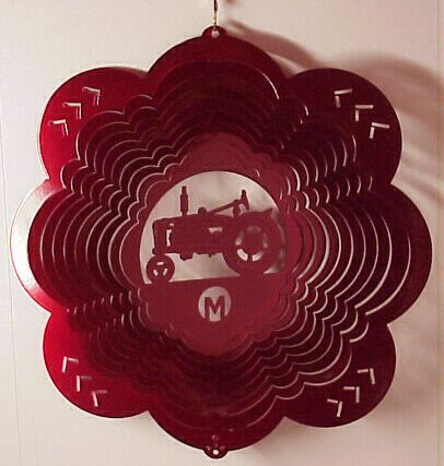 Farmall M Tractor 12 Metal Wind Spinner  