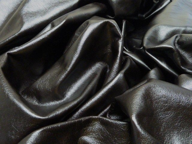 LEATHER COW HIDE UPHOLSTERY SKINS CRAFTS /BROWN 49F  