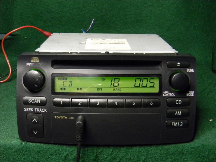   Toyota Corolla CD Radio  Ipod AUX SAT input 30 days Warranty  