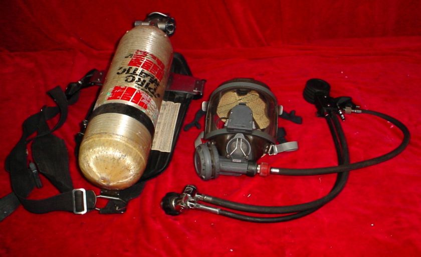   4500 PSI SCBA Air Pack, Mask, Harness and Cylinder Fireman Tank  
