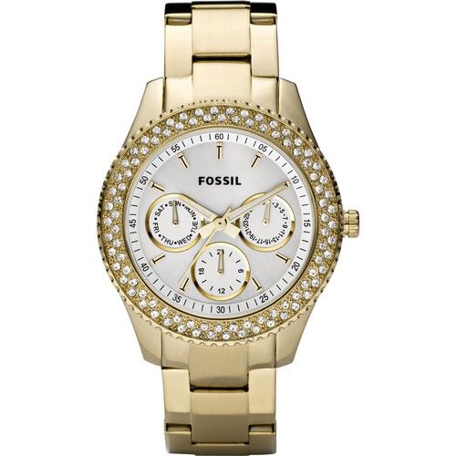   Womens Stella Gold tone Steel Multifunction Glitz Watch ES2861