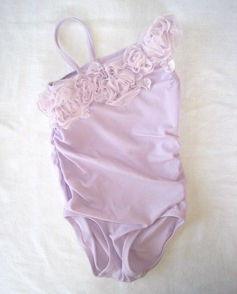 Baby Gap Modern Dance Floral Swimsuit Lilac 2 3 4 5 NWT  